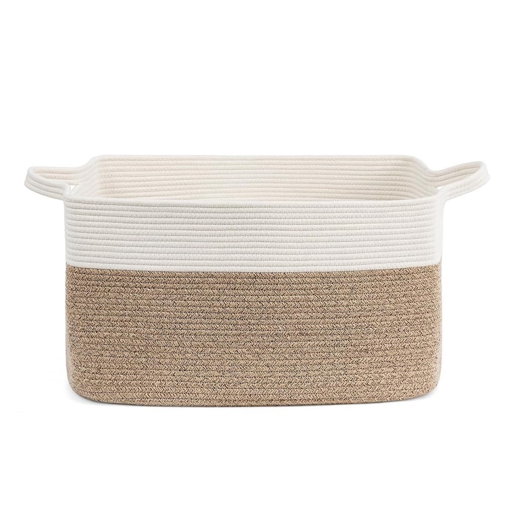 Osmond Cotton Rope Woven Dirty Clothes Basket Large Capacity Storage Basket Toy Blanket Storage Basket Dirty Clothes Basket