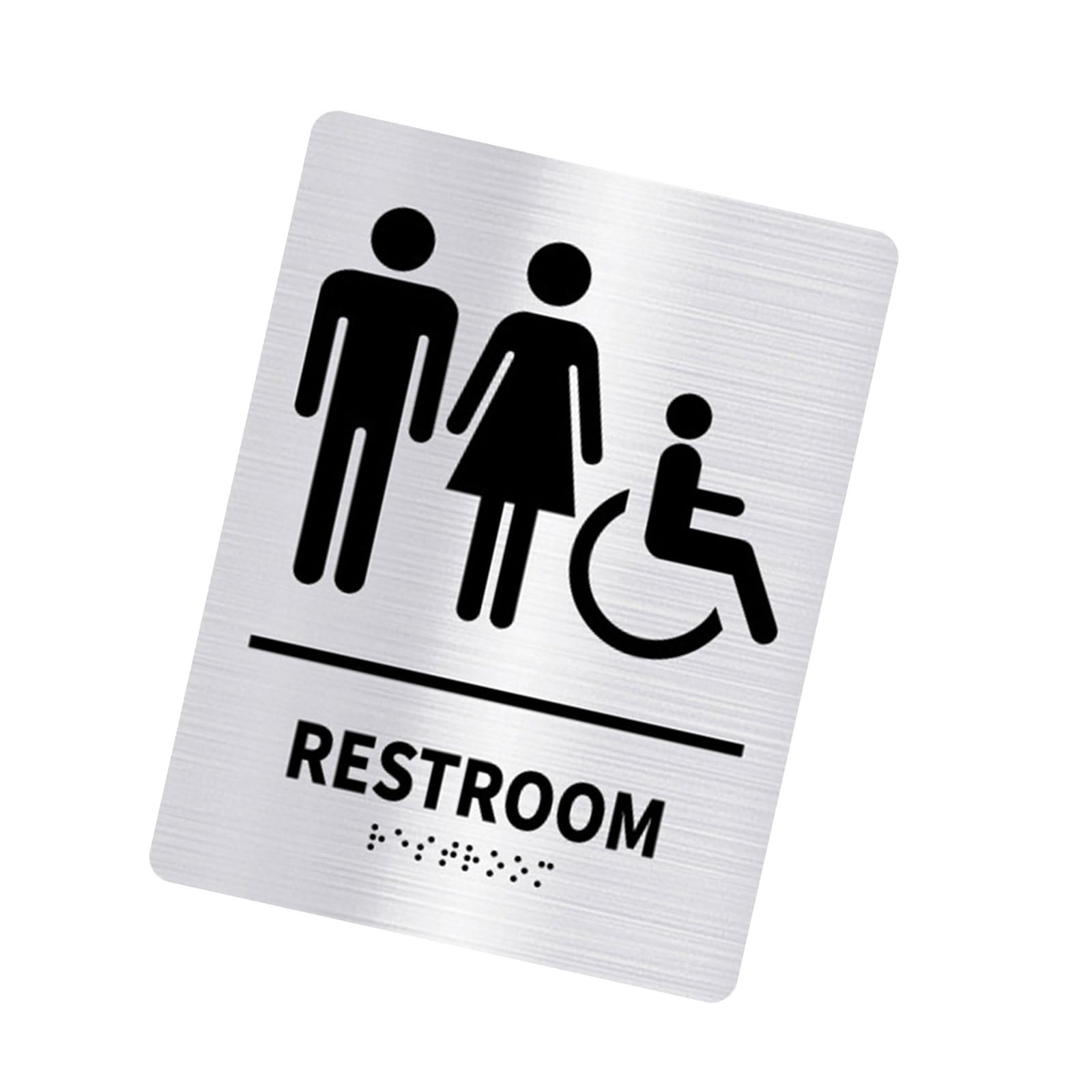 carotoe Women Unisex Bathroom Sign WCs Toilet Entrance Signs Door Sticker for Public Place Home Decoration Wall Decals Bathroom Door Sign