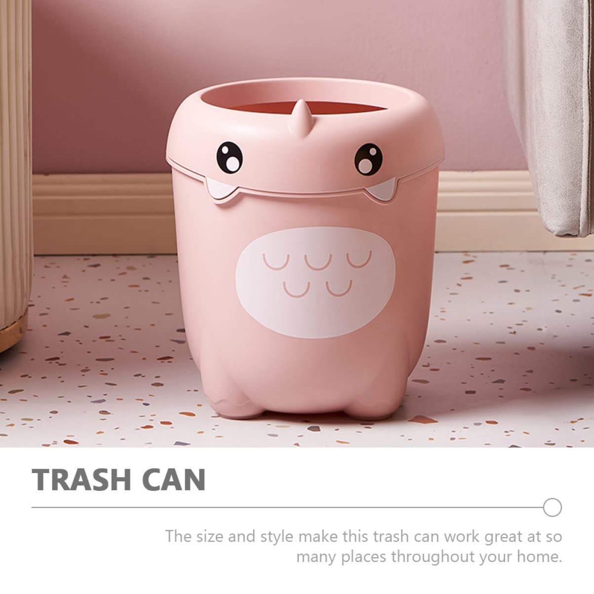 Artibetter Cestino di Immagazzinaggio del Contenitore di Carta Straccia Cestino per Bambini Creativo Ragazzo Camera Secchio Dinosauro Trash Articoli Vari per Bambini Senza Coperchio per