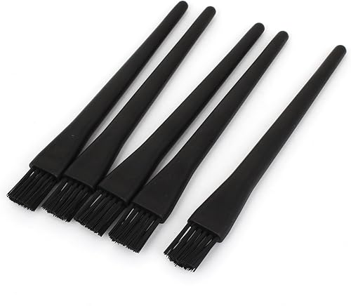 5pcs Negro Mango de plástico PCB ESD Anti estático cepillo para polvo de limpieza