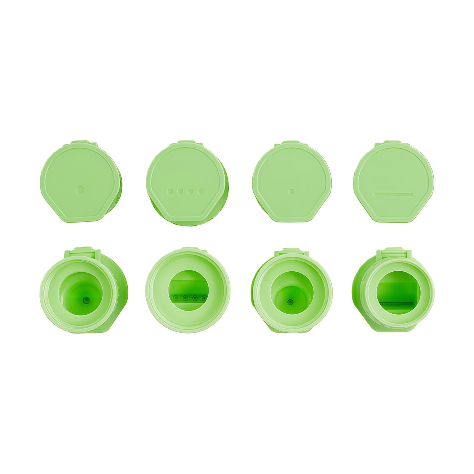 Hsioluted Of 4 Multipurpose Condiment Squeeze Bottle Cap for Sauce Dispensing and Easy Cleaning in Homes Kitchens Kitchen Squeeze Bottle Lid