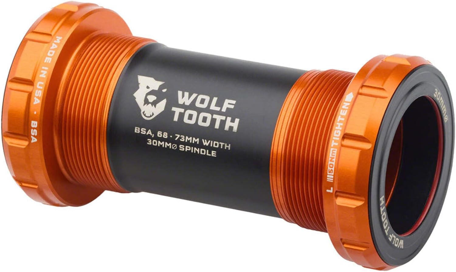 Wolf Tooth BSA Bottom Bracket 24mm / 29mm / 30mm Black, Orange, Purple, Silver, Blue, Espresso, Gold, Olive, Red