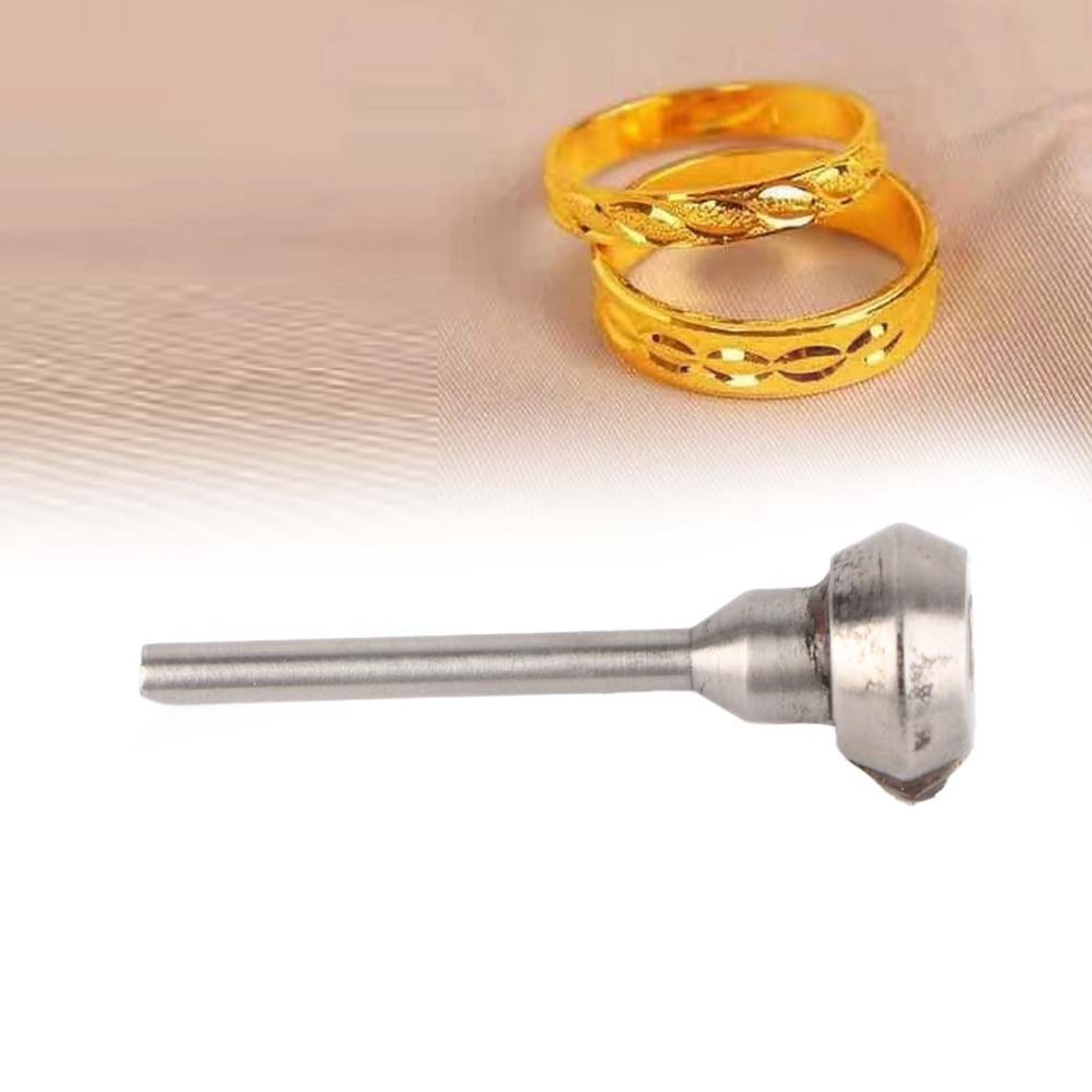 Glomora Schmuckschliff Schwungrad Schaft Schnitzwerkzeuge,Diamant Schneidwerkzeug robustes Diamant Schneid Schwungrad Schaft Schmuck Gravur Herstellung Werkzeuge Zubehö (130 degrees)