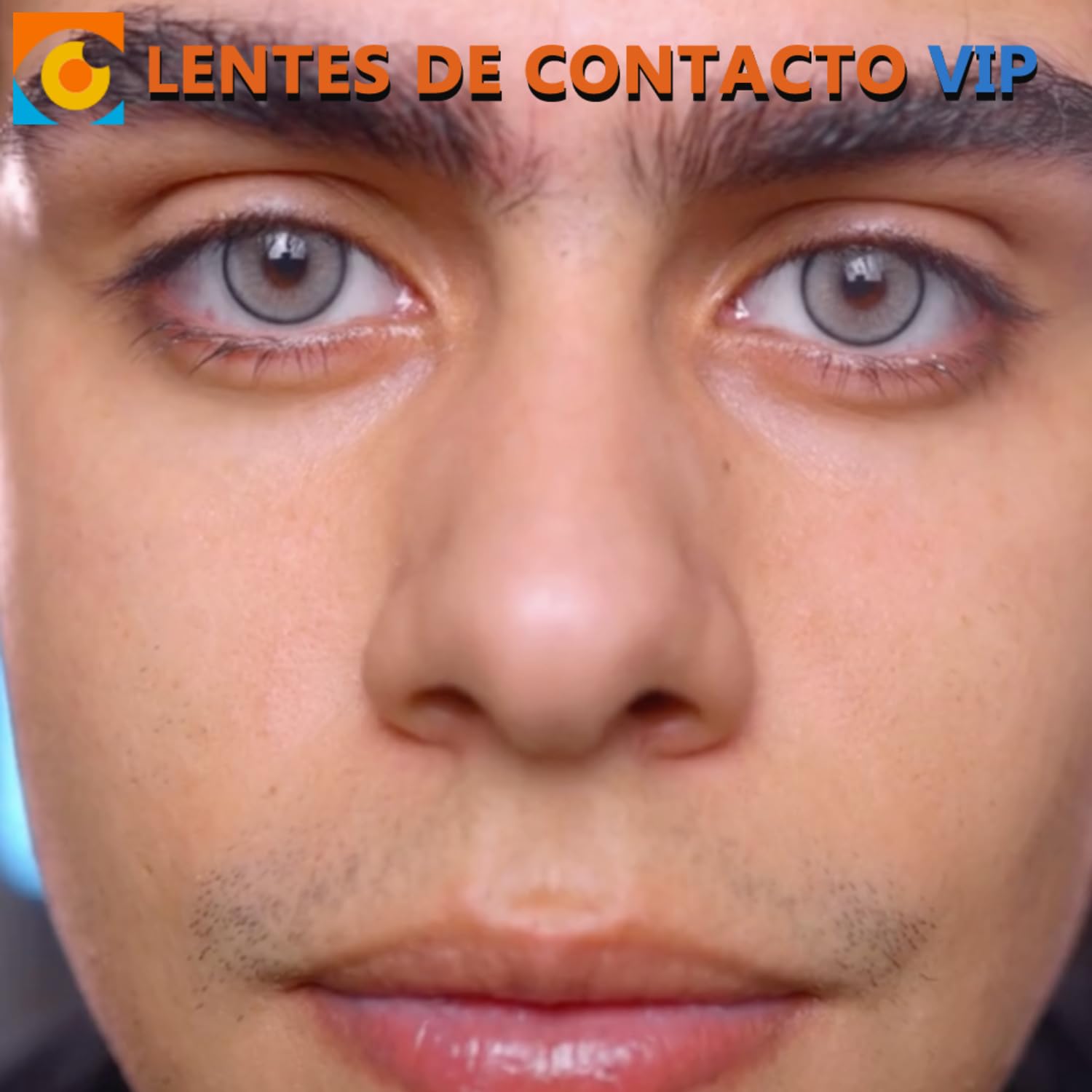 Alicante VIP Lentillas de Color azul con verde diseño super natural con aro de definición 2 Lentes de contacto anuales + portalentes + pinza + aplicador