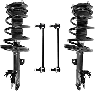 Detroit Axle - Front Struts Sway Bars for 2013-2018 Toyota Avalon (Limited, Touring), 2 Struts with Coil Springs + 2 Sway Bar End Links, 2014 2015 2016 2017 Replacement Suspension Kit