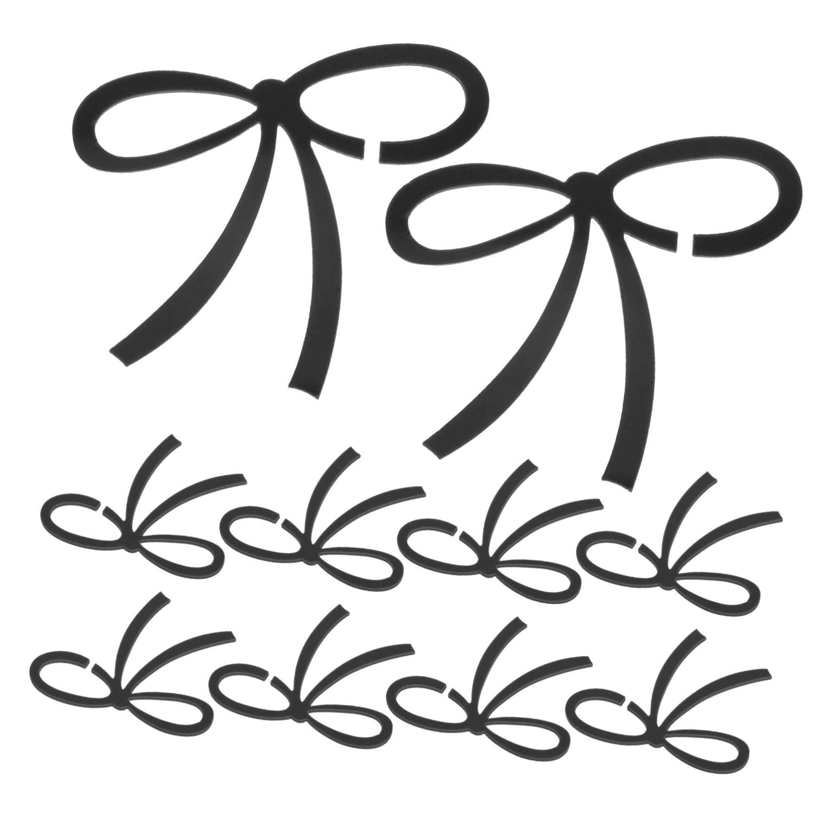 OSOLADY 12Pcs Reusable Bowknot Acrylic Drink Markers Elegant Wine Glass Charms for Weddings Birthdays Parties Lightweight Drink Tags for Glassware Decor