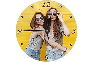 Stunning Nsipan Round Silent Custom Wall Clock for Immaculate Home Aesthetics