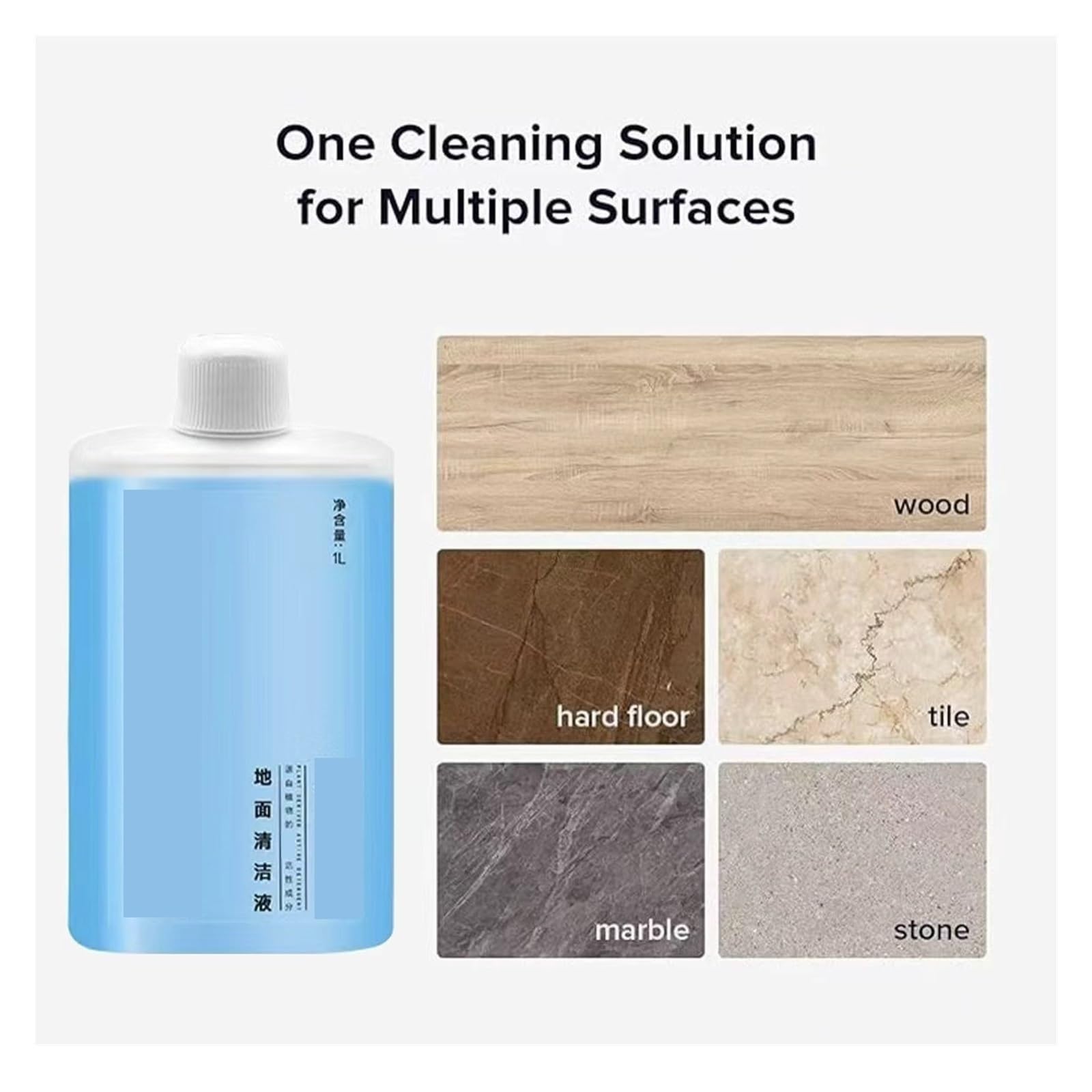 Soluzioni for la pulizia dei pavimenti Accessori liquidi1L, compatibile con Roborock, F25 RT / F25 LT / F25 ALT / F25 ACE/Flexi Pro / F25 Ultra(1000ml)