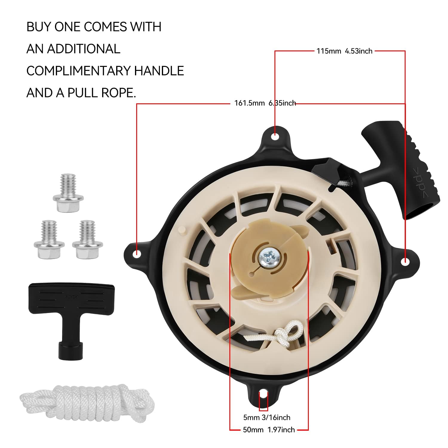 Recoil Starter Push Mower Pull Cord Replacement Recoil Starter - Main Image