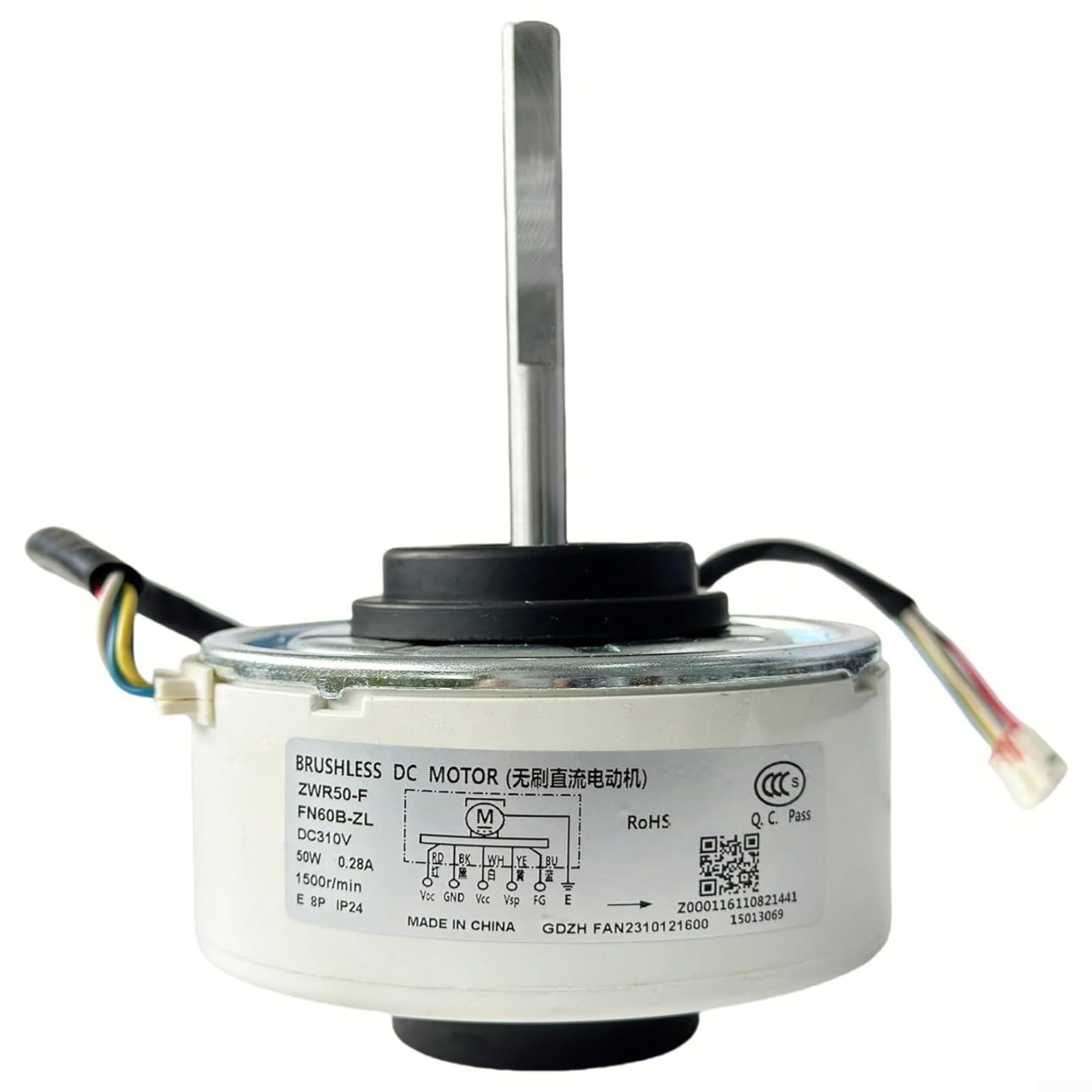 Bürstenloser Gleichstrommotor DC310V 50W 1500 U/min, 93X145 Mm, Für GE Klimaanlage FN60B-ZL ZWR50-F, Innengerät Lüfter