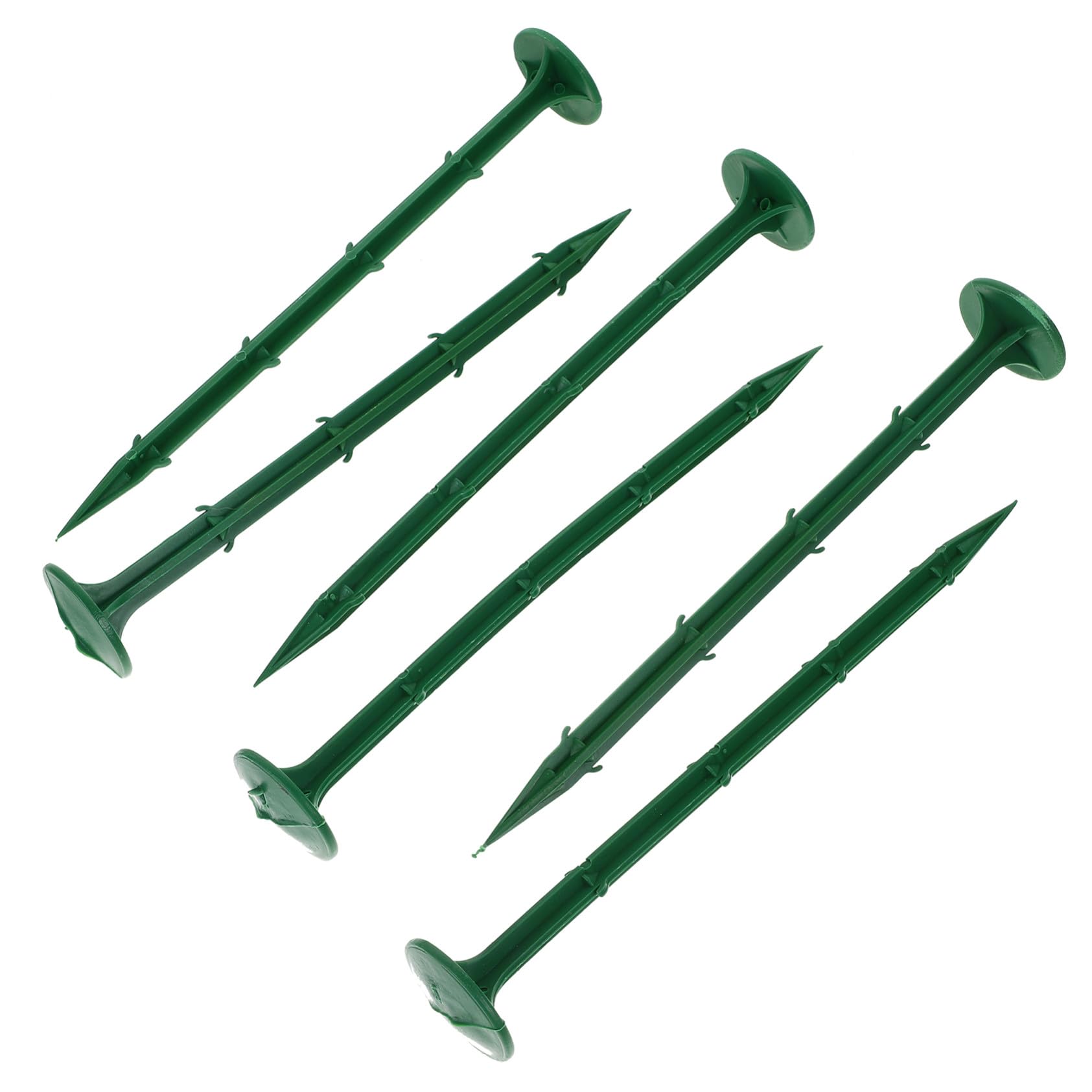 Piquets de Jardin en Plastique Verts 100 Pièces pour Bâche