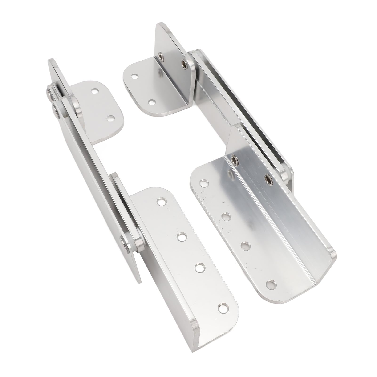 Sedile Barca Cerniere 2 Pezzi - Alluminio Nero Anti-Pizzico Per