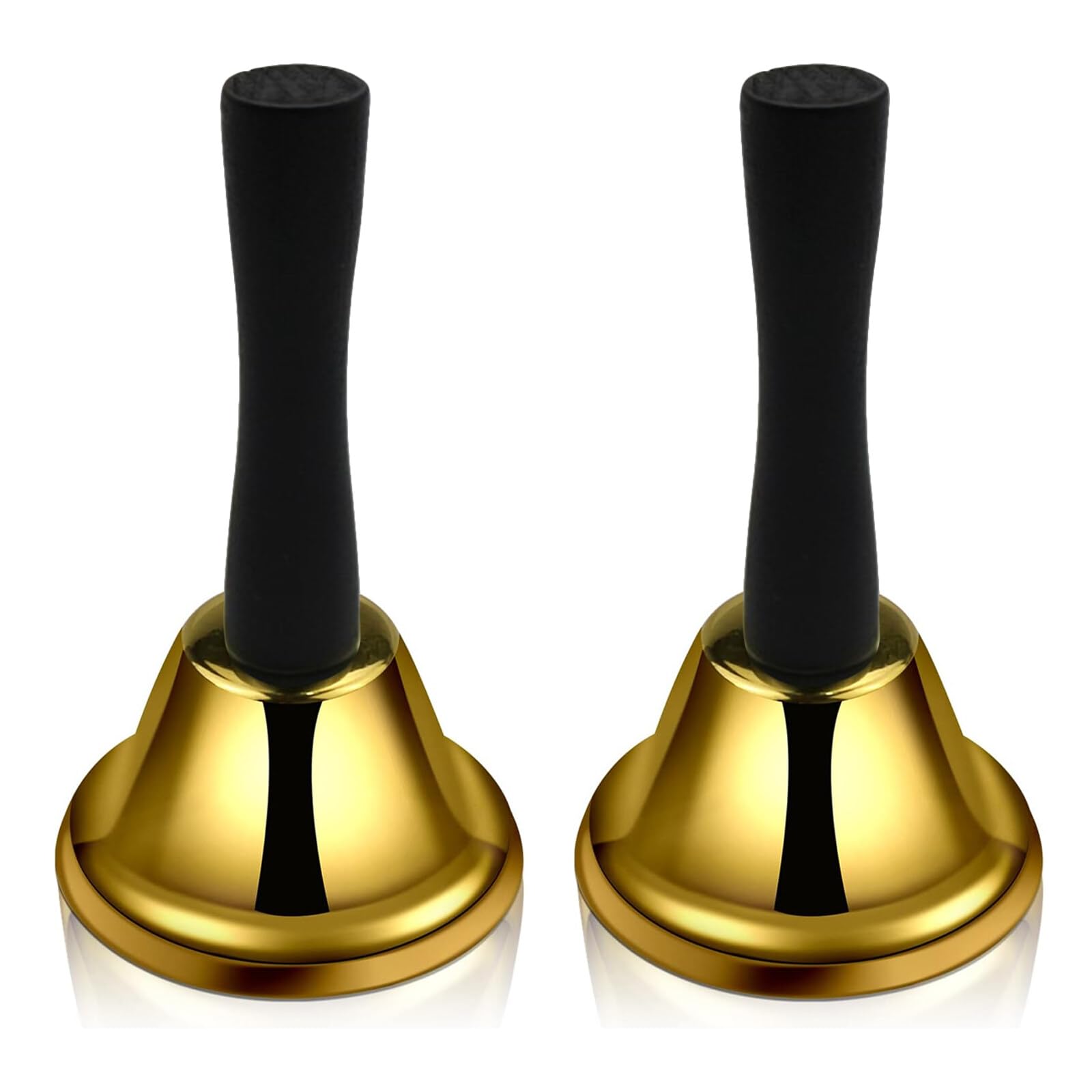 Gsrhzd Campanilla, 2 Piezas Campanita, Metal Campanas de Navidad, Timbre de Recepción, Campanillas para La Escuela, Recepción Cena Servicio De Hotel Decora Hogar