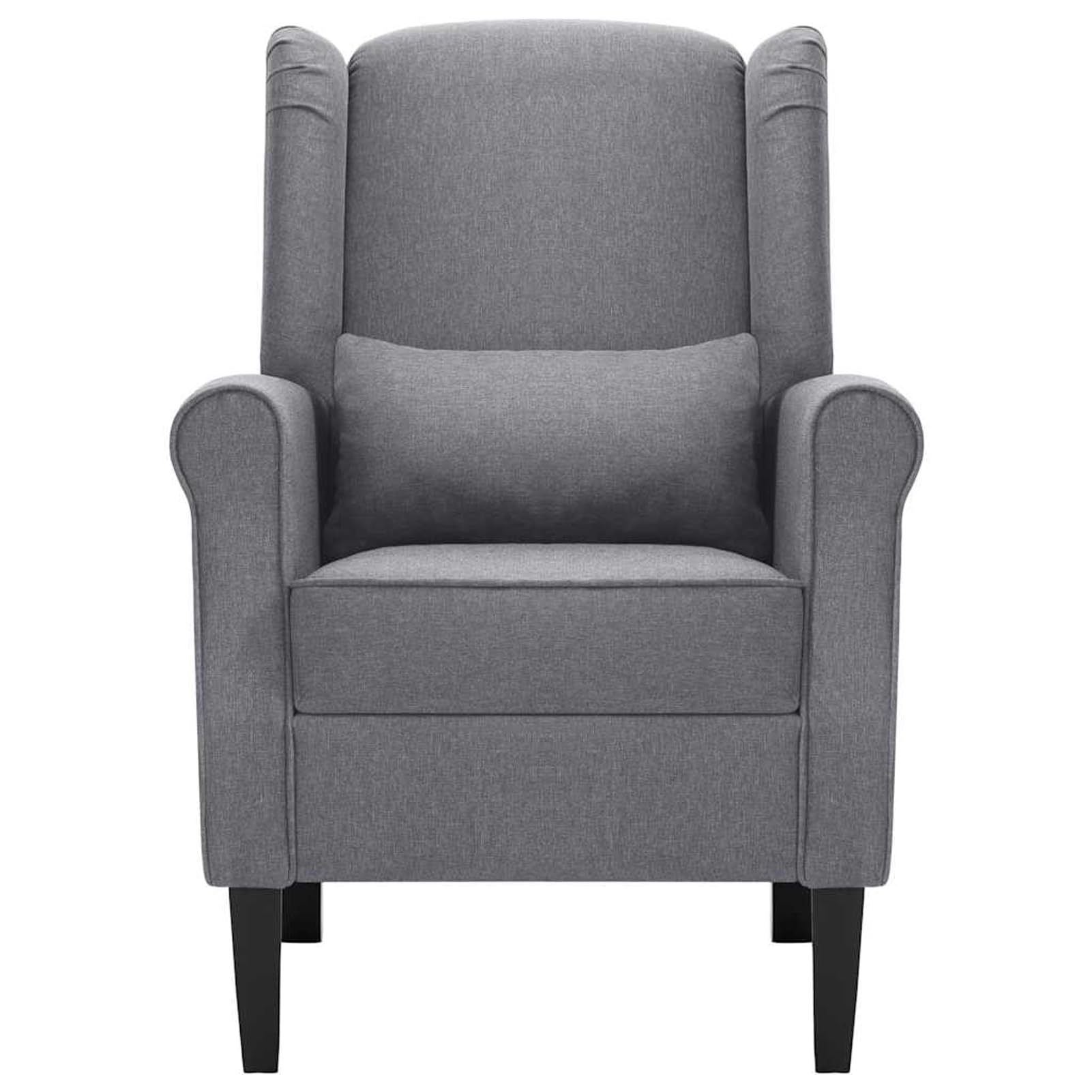 Gecheer Poltrona Grigio Scuro in Tessuto, per Salone e Angolo Lettura