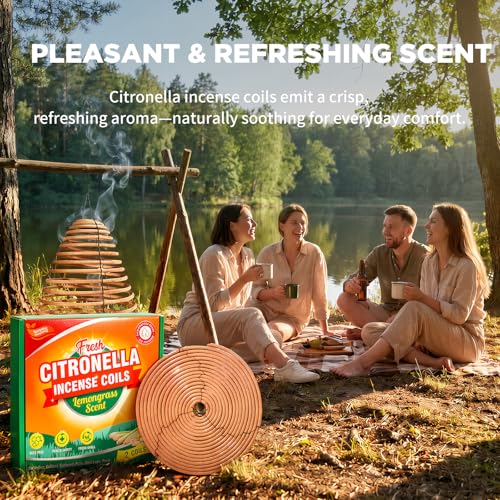 SCENTORINI Hanging Citronella Incese Coil, 2 Pack Mosquito Coils Outdoor - image 5
