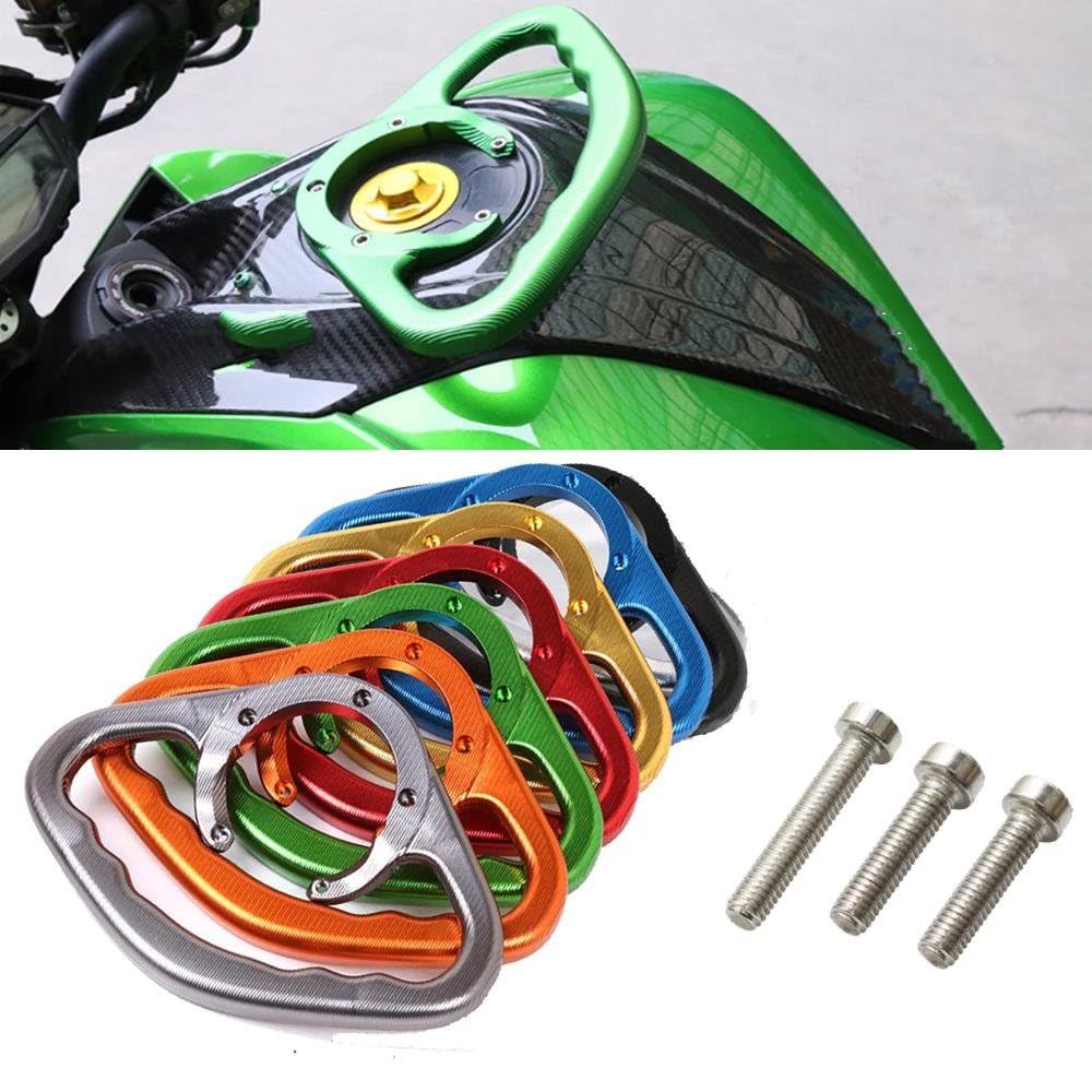 Accoudoir pour Z750 Z800 Z900 Z1000 Z1000R ZX1100 ZZR1200 Poignées Passager Moto Poignées Barre D'appui Réservoir Poignée Maintien Passager Moto(Noir)