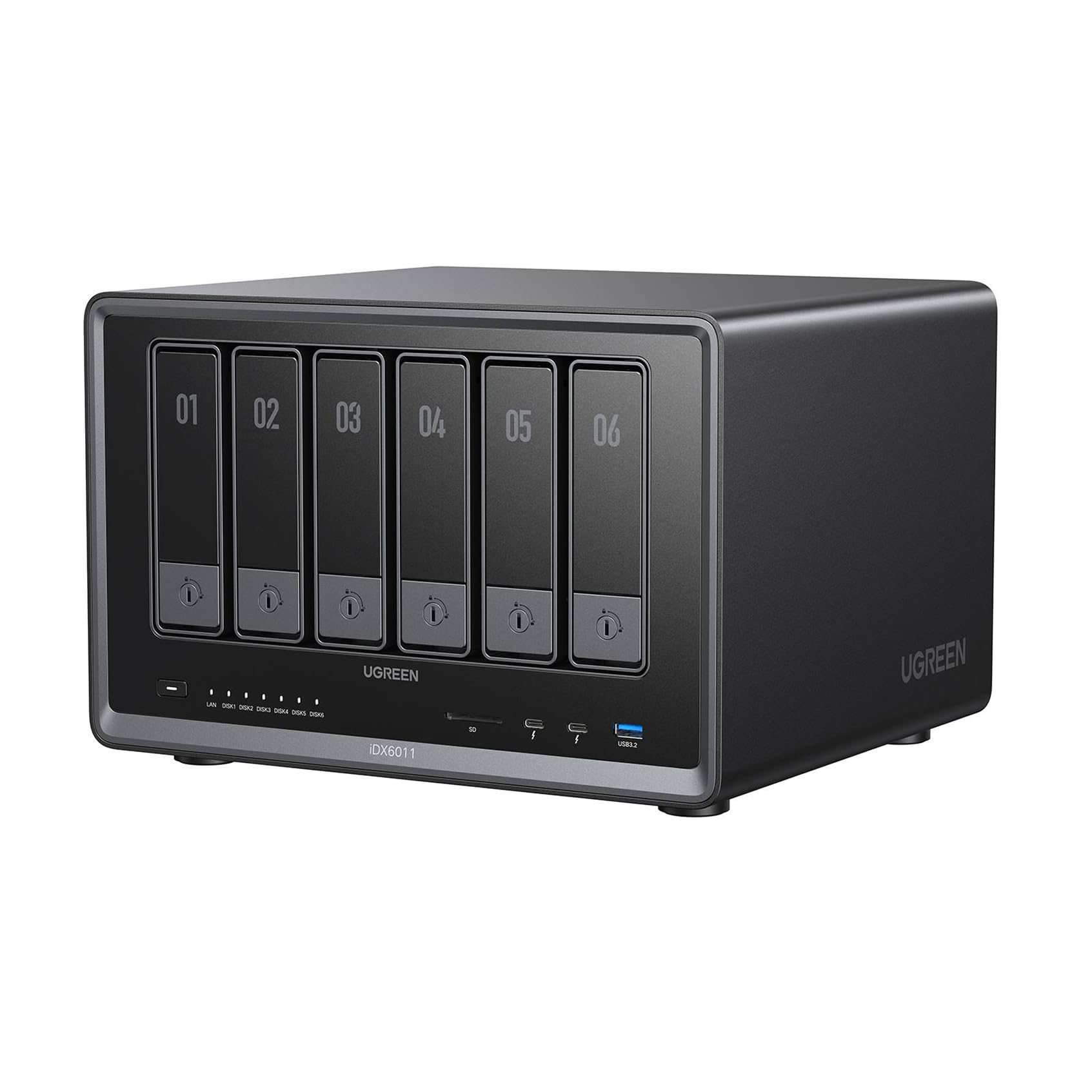 UGREEN NASync iDX6011 NAS IA 6 wnęk, 64GB LPDDR5X RAM