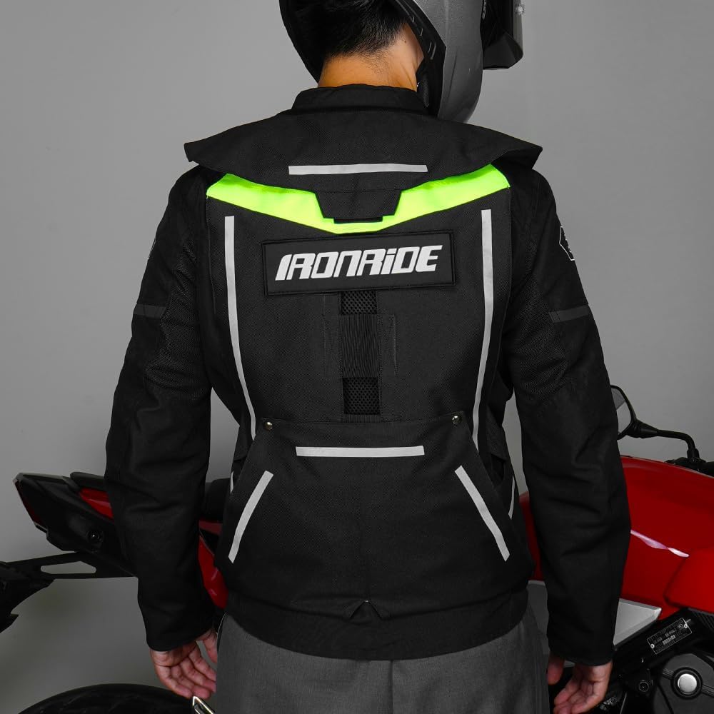 Upgraded Motorcycle Airbag Vest,Breathable Waterproof with Reflective Strips,Protective Gear for ATV,UTV Motocross Ricing - Image 8