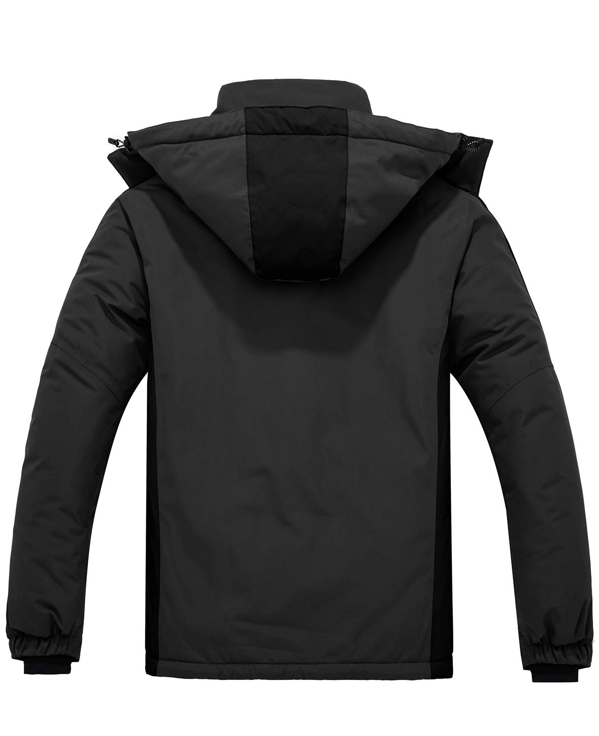 Wantdo Giacca da Sci Impermeabile Sport Outdoor Parka da Snowboard Antivento Cappotto da Neve con Cappuccio Giubbotto da Escursionismo Uomo