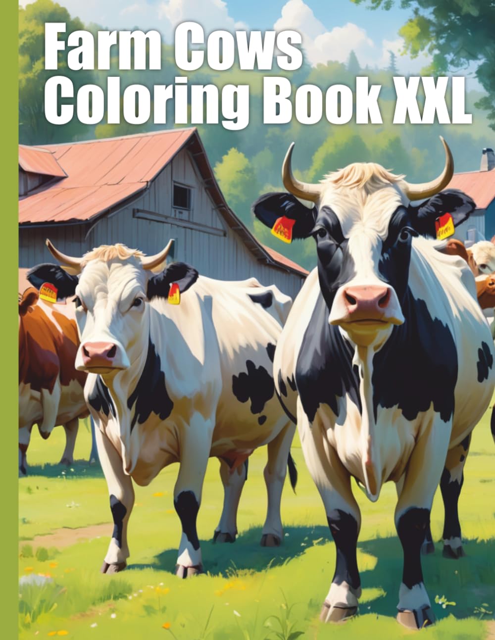 Farm Cows Coloring Book XXL: Immerse yourself in the idyllic world of the farm — A Coloring Book with over 50 realistic illustrations