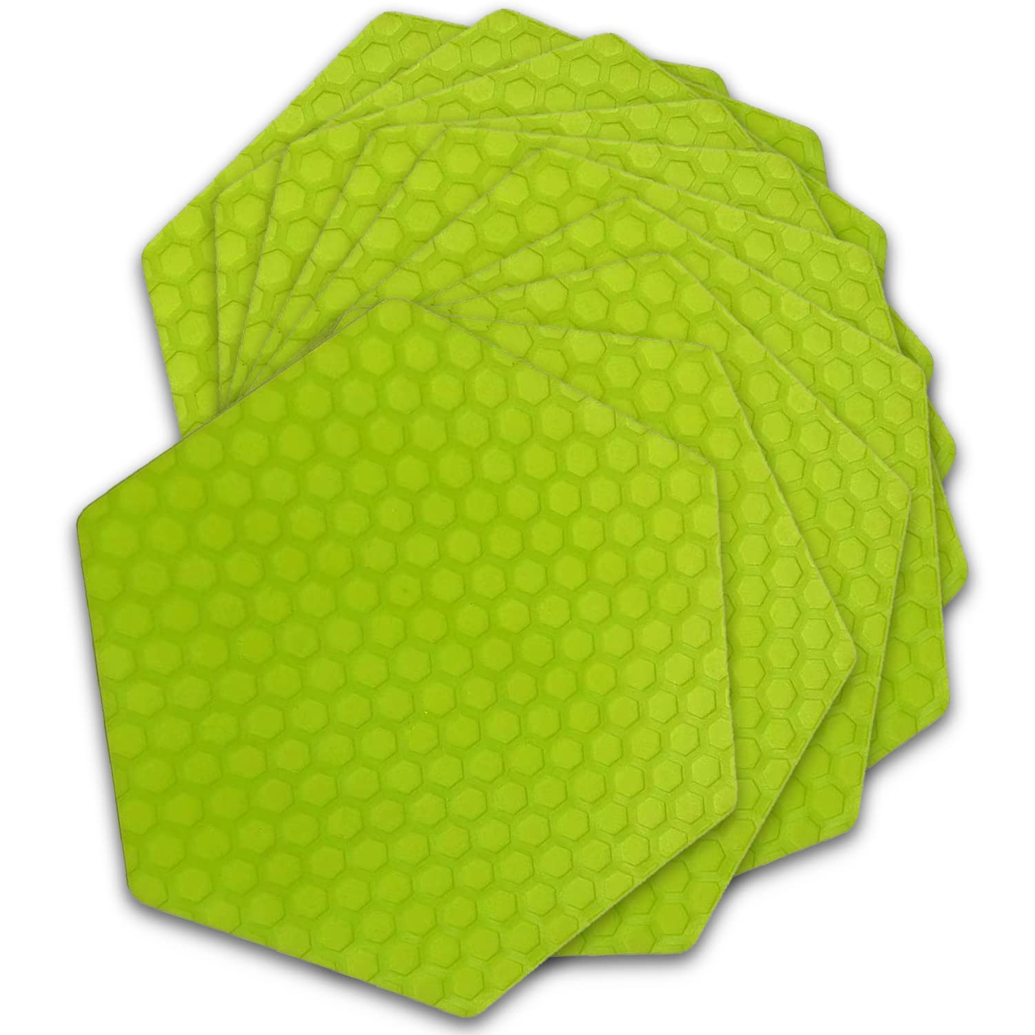 Juego de 10 almohadillas de tracción antideslizantes para tablas de surf – Verde
