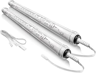 somfy 12V DC Reloadable Battery Tube 2 Pack and Y Harness - 2 Replacement Battery Tubes - 12V Dual Battery Wands for RTS Motors - Power Blinds & Shades – Easy to Install – #9018685, 9018625