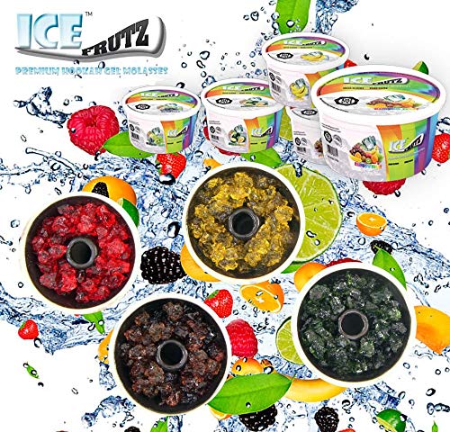 Ice Frutz Gel Dampfgel Shisha Gel Mixed Pack, 6 Sorten Wasserpfeife Gel Granulat Nikotinfreier Tabakersatz – Bild 3