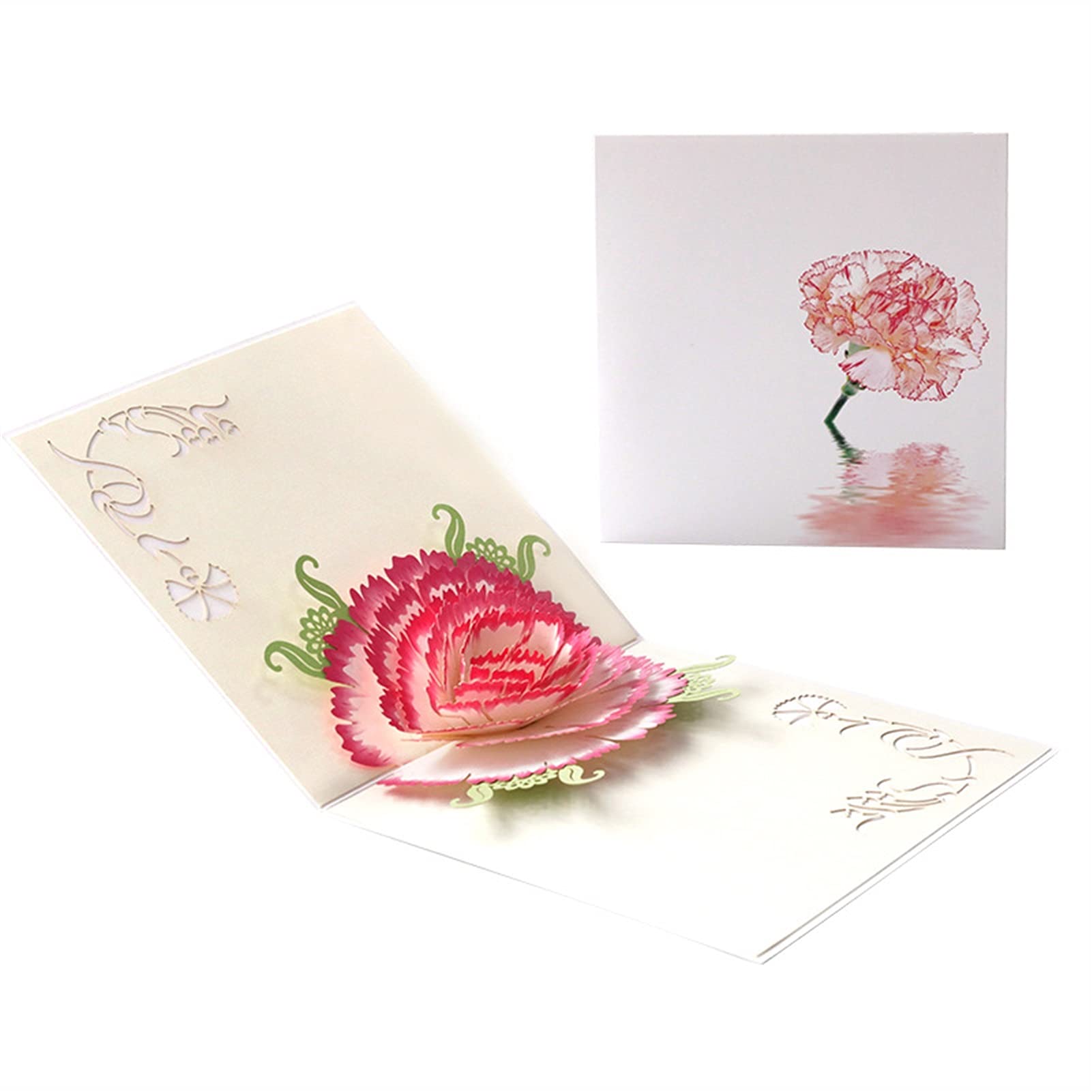 Cartes de Voeux Cartes de Fleurs de Fleurs de Fleurs 3D Flora Carte de voeux pour Les mères d' Anniversaire fête des pères Graduation Anniversaire de Mariage Anniversaire Thanksgiving Cartes d'annive