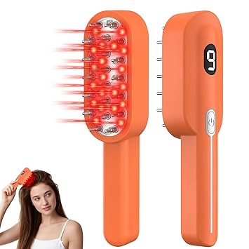Red Light Therapy Scalp Comb with Laser & Infrared Light,