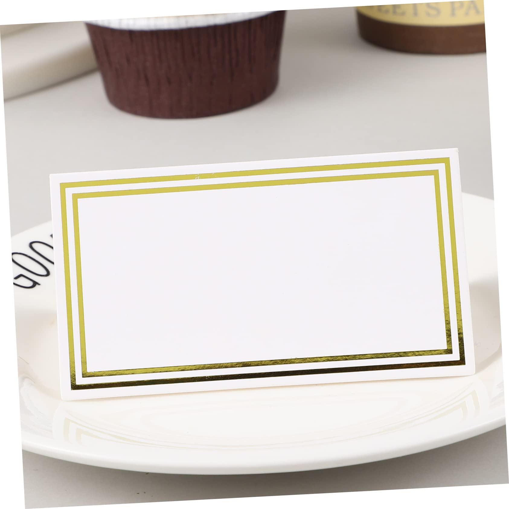 NUOBESTY 180stücke Tischkarten Mit Bronzing Design Platzkarten Für Hochzeiten Und Stabile Kraftpapierkarten Für Stilvolle Sitzordnung