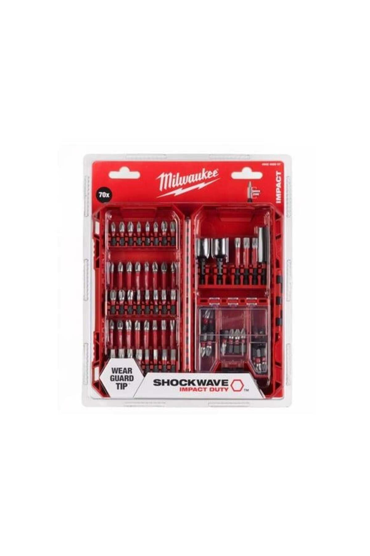 Milwaukee T4932492007 Shock Wave Bits Uç Seti 70 Parça