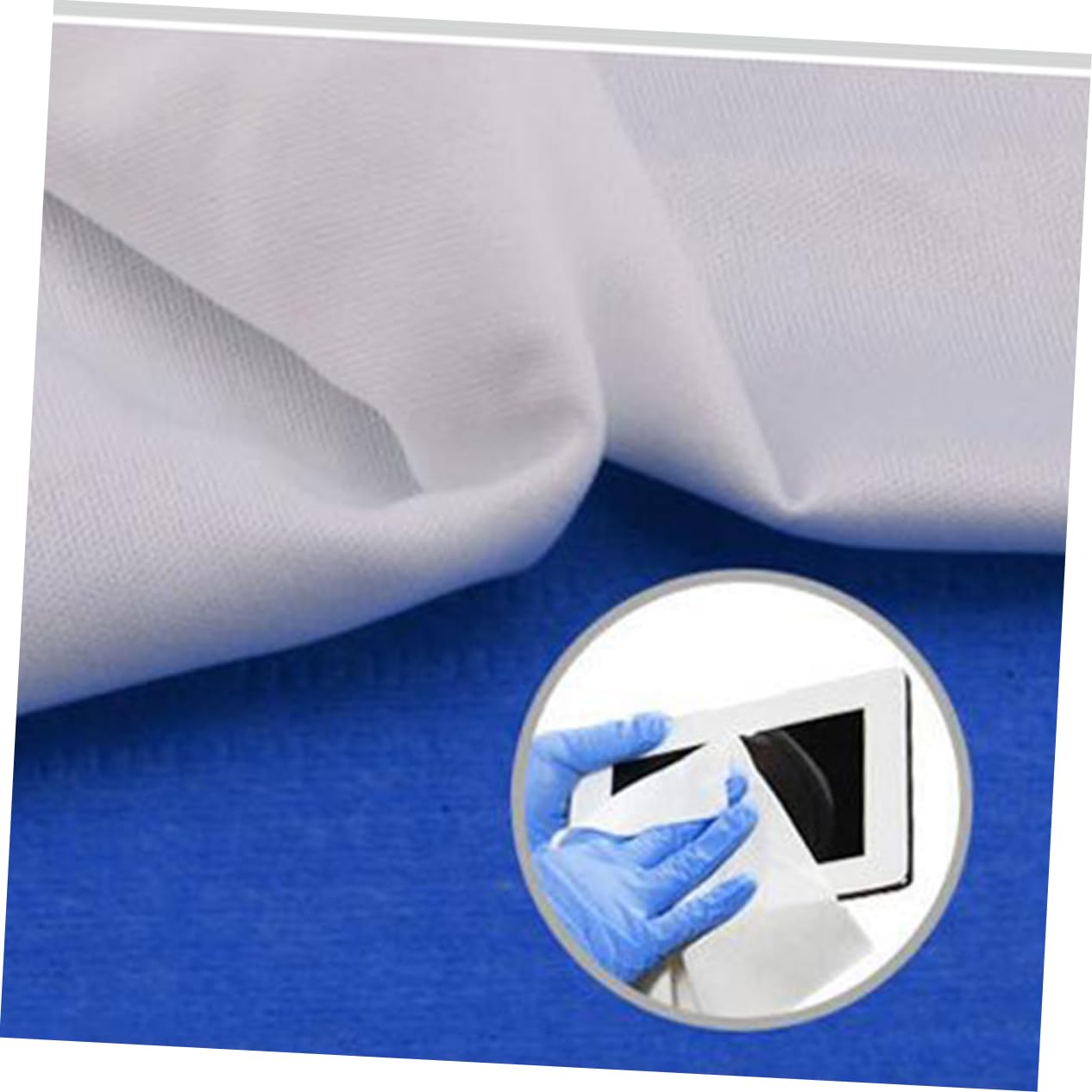 Panno Antistatico Bianco in Poliestere 100 Pezzi 6x6 Pollici per Ottiche | Strumenti Ottici, Rimozione Polvere, Uso su Schede Circuiti e Superfici Delicate, Produzione Industriale