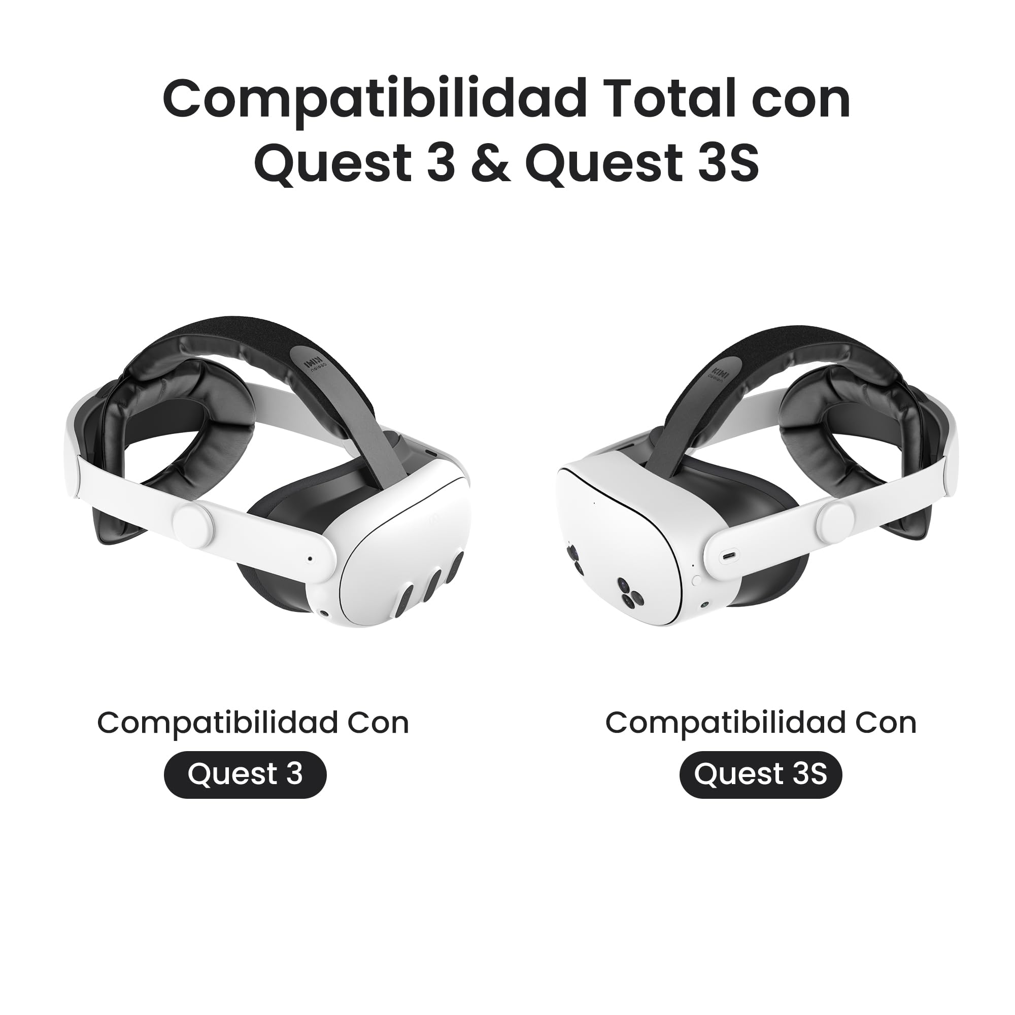 KIWI design K4 Correa para la Cabeza Cómoda Compatible con Meta Quest 3S/Quest 3