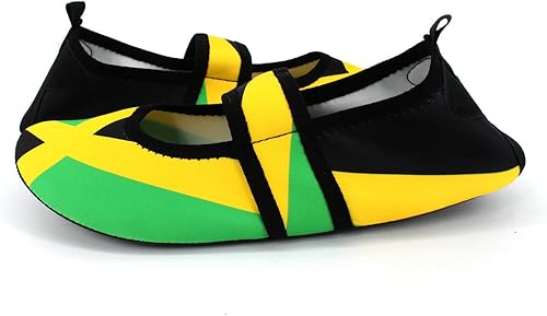 Miniatura 5 de Zapatos de agua para mujer, secado rápido, zapatos de playa, calzado para deportes, viajes, baile, surf, yoga, ejercicio, bandera de Jamaica,