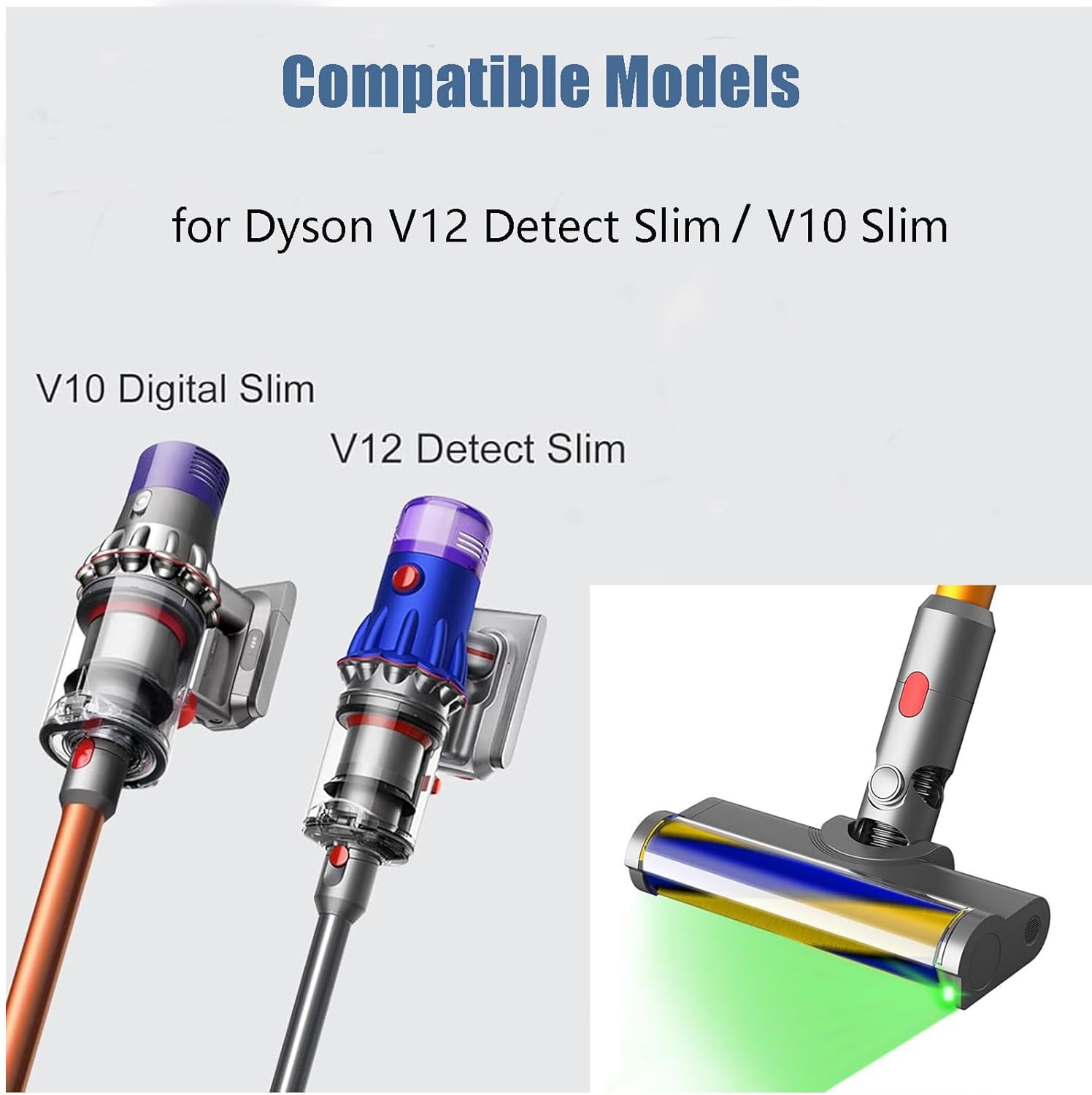 Amazon.com: Odashen Soft Roller Laser Brush Head for Dyson V12