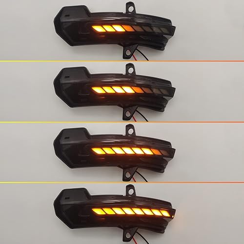 Miniatura 6 de HIGH FLYING Para Chevy Chevrolet Blazer 2019-2025 - Espejos laterales LED para coche, luces intermitentes dinámicas secuenciales, juego de un par de