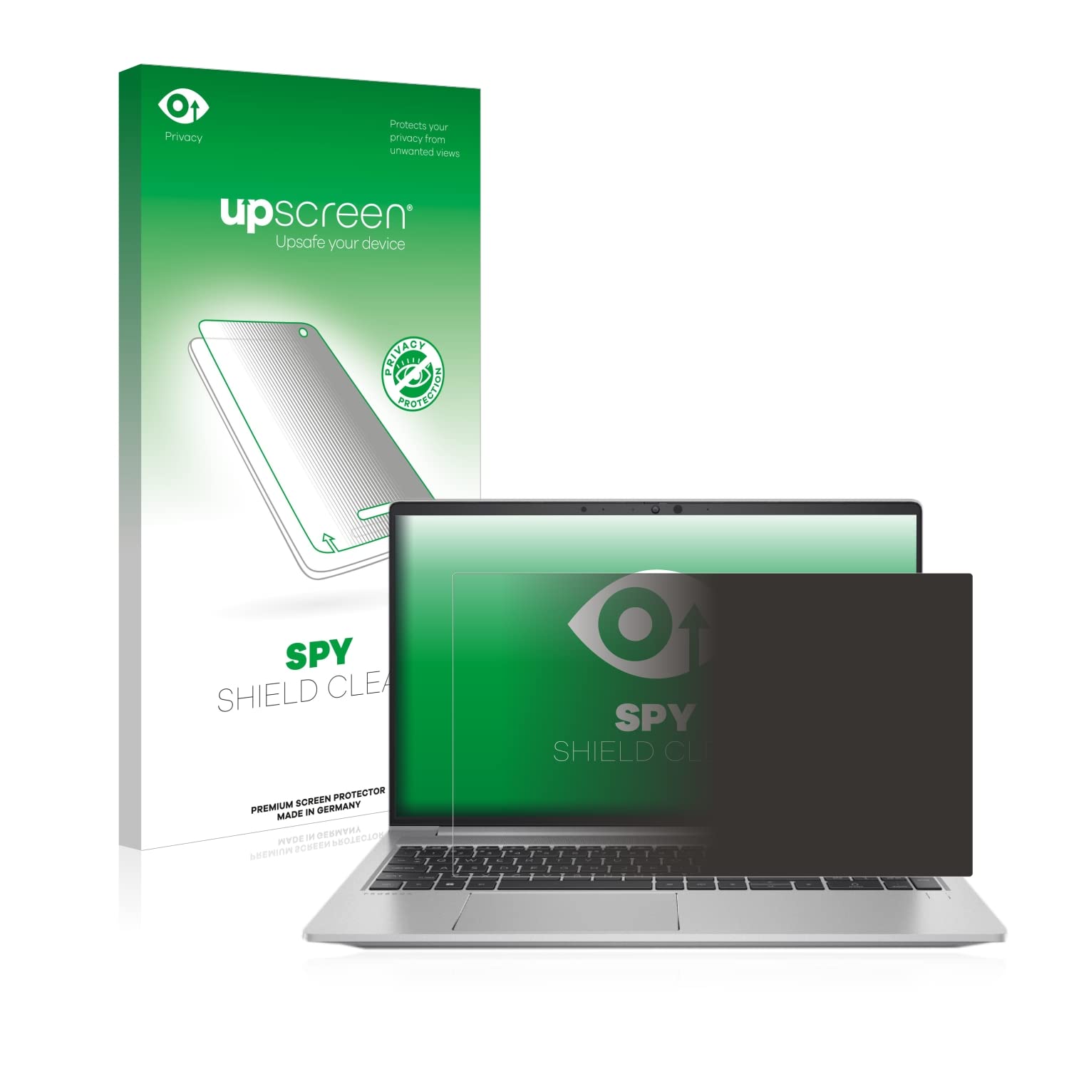 upscreen Anti-Spy Blickschutzfolie für HP ProBook 650 G8 Made in Germany, Privacy Screen Displayschutz-Folie [Sichtschutz, Blaulichtfilter]