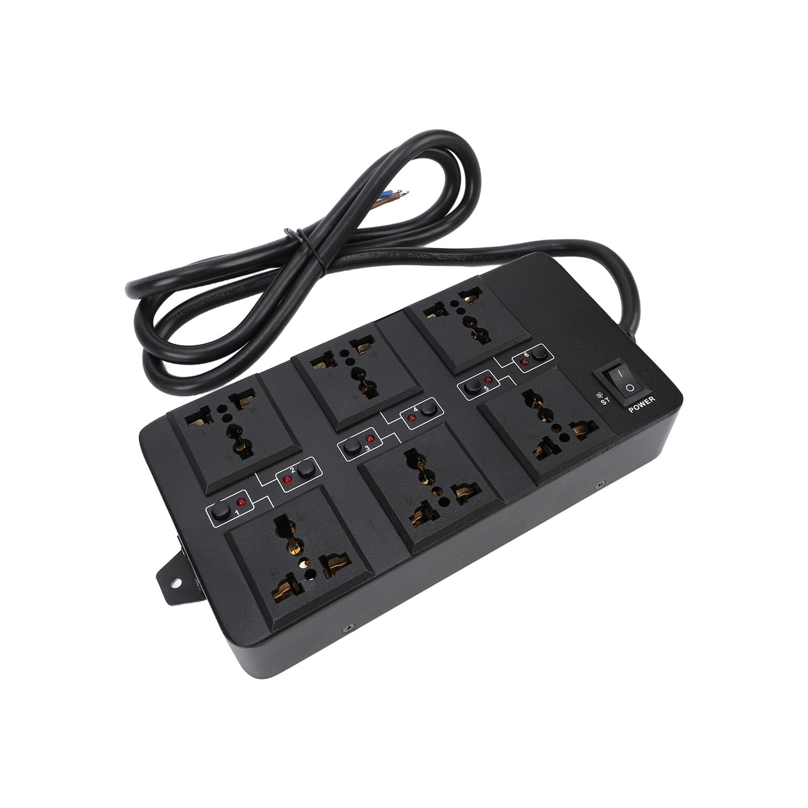Controlador Secuenciador de Potencia de Metal, Salida, Indicador LED, Toma de 6 Canales, Gestión de Energía para Compatibilidad de Dispositivos