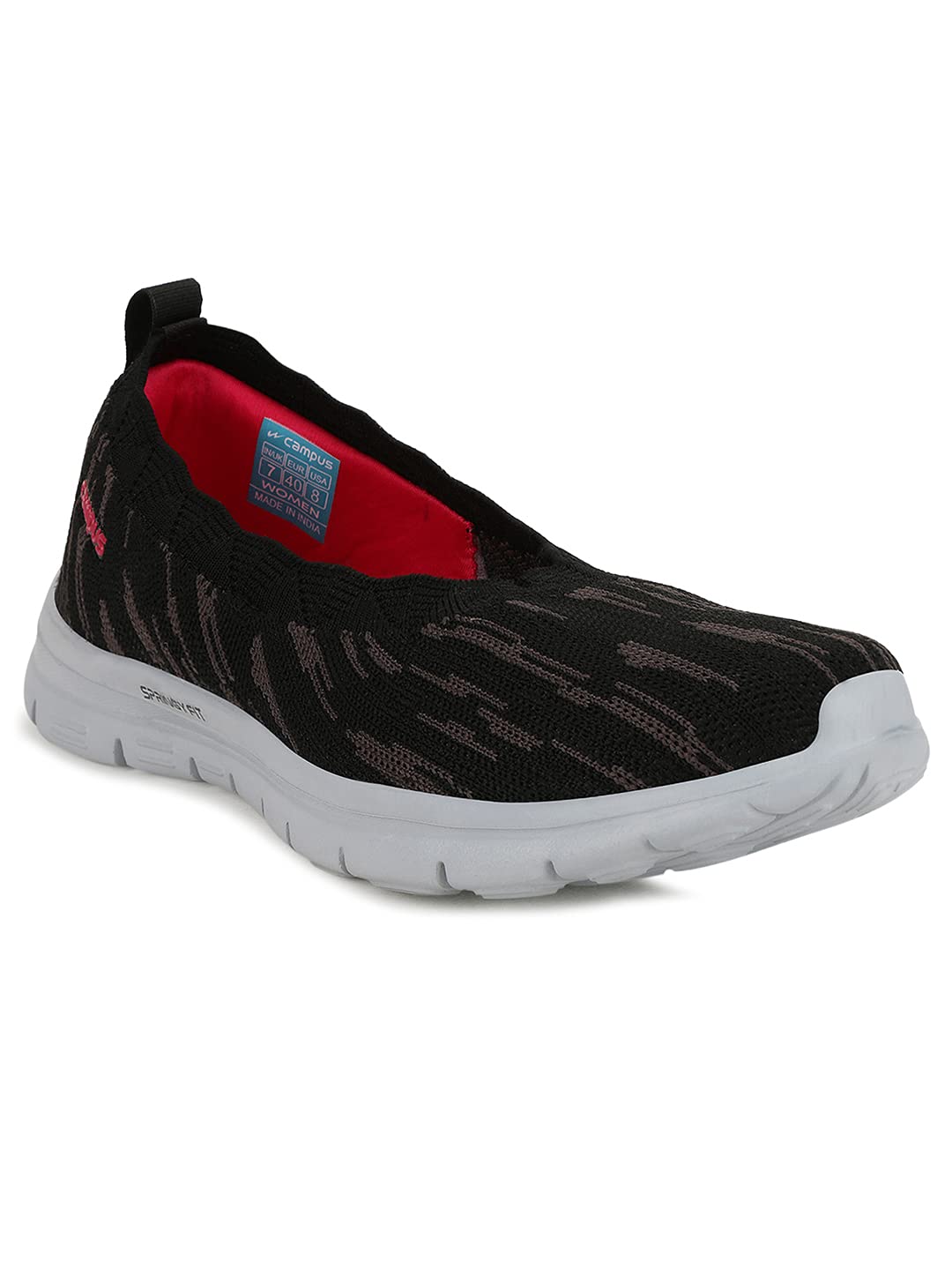 Campus Womens NIOMI BLK/Gry Walking Shoes - 7UK/India NIOMI (B095WV5WXL) Amazon Price History, Amazon Price Tracker