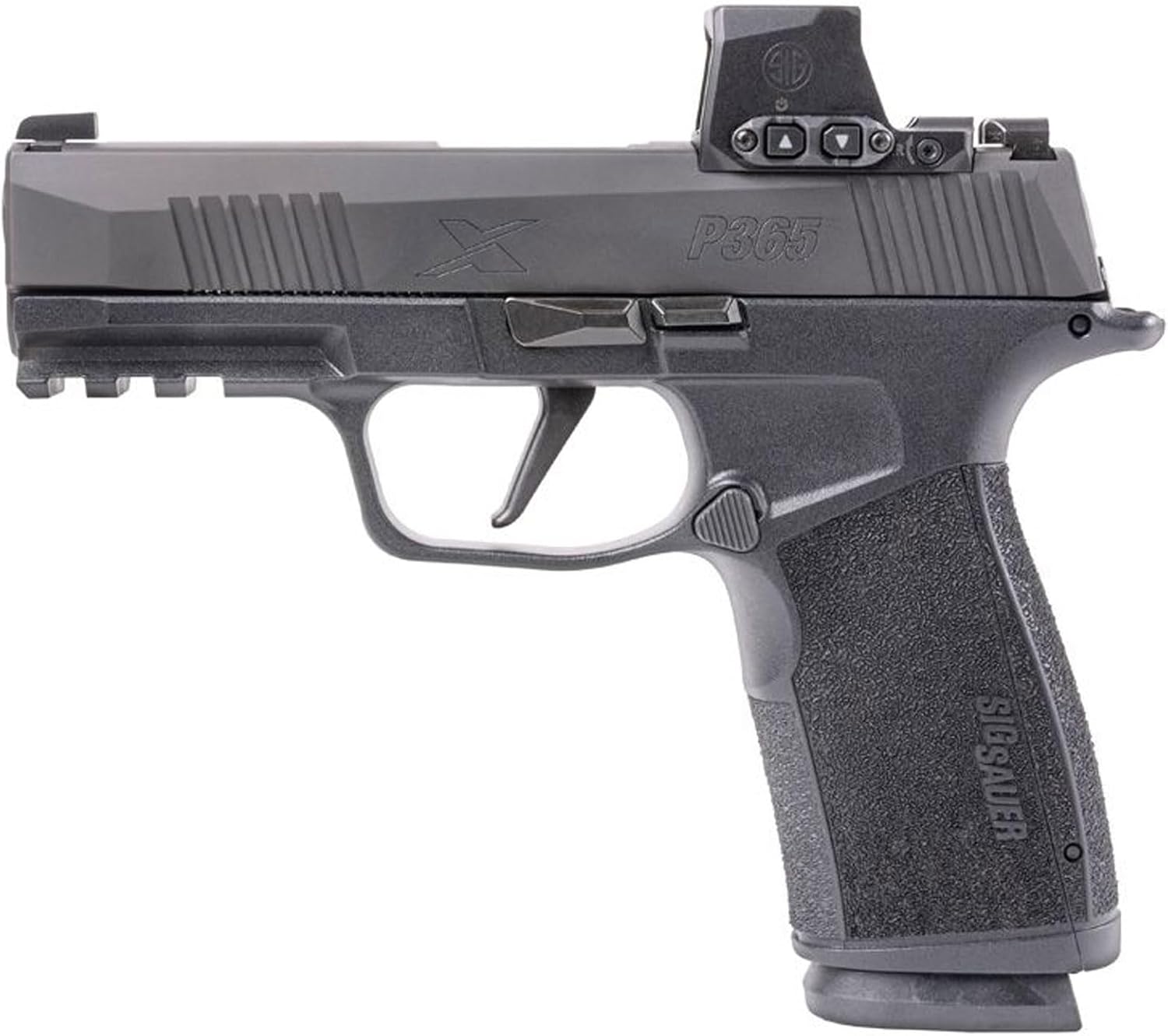 SIG SAUER Romeo-X Compact Pistol-Mounted Reflex Sight | Rugged Durable Aluminum Lightweight Waterproof MOTAC Open Sight with 15 Illumination Settings