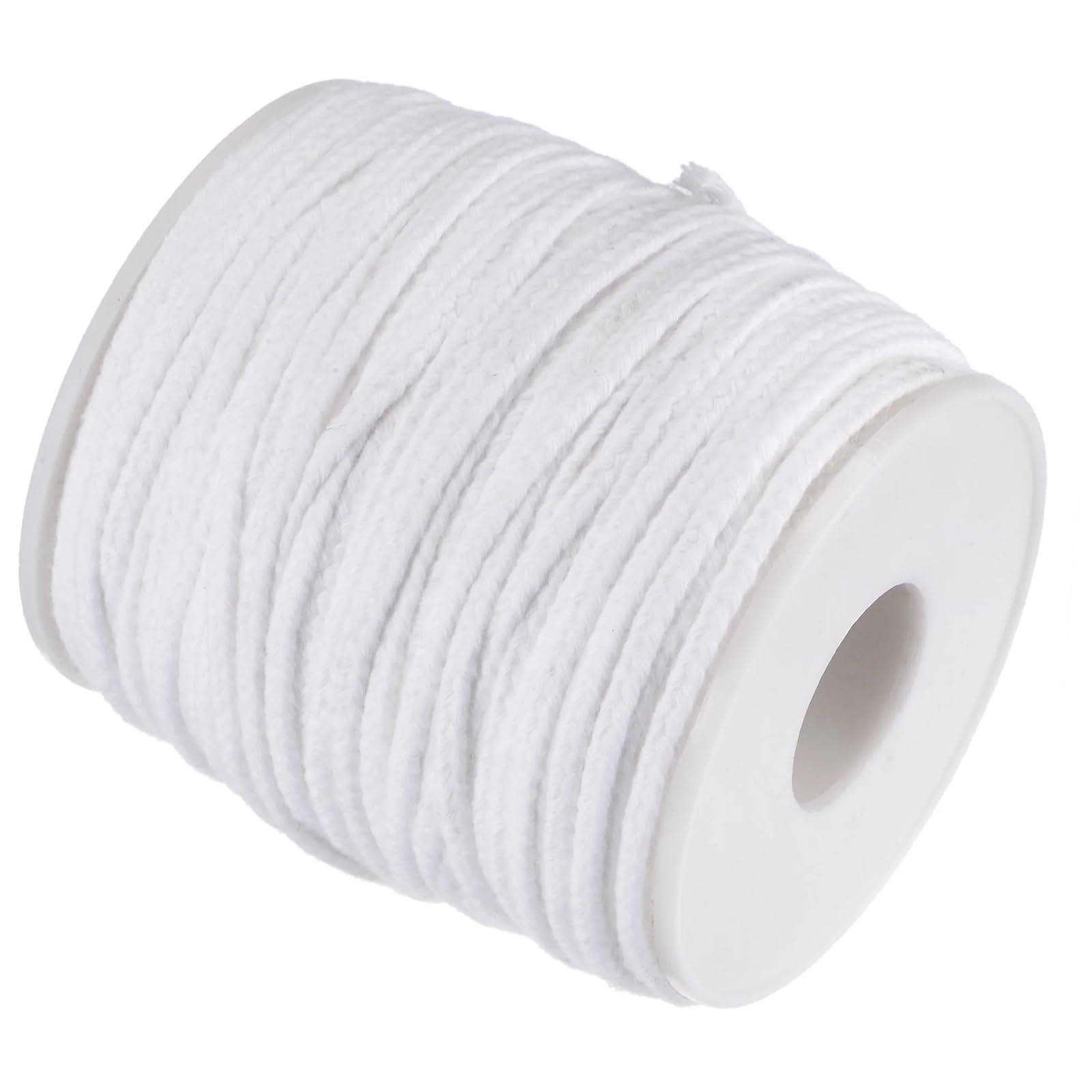 Wymień mocny knot z bawełny 1 rolka 200 stóp, 61 m, płaski bawełniany warkocz, 2,7 mm, knot do świec samodzielnego wyrobu i lamp naftowych