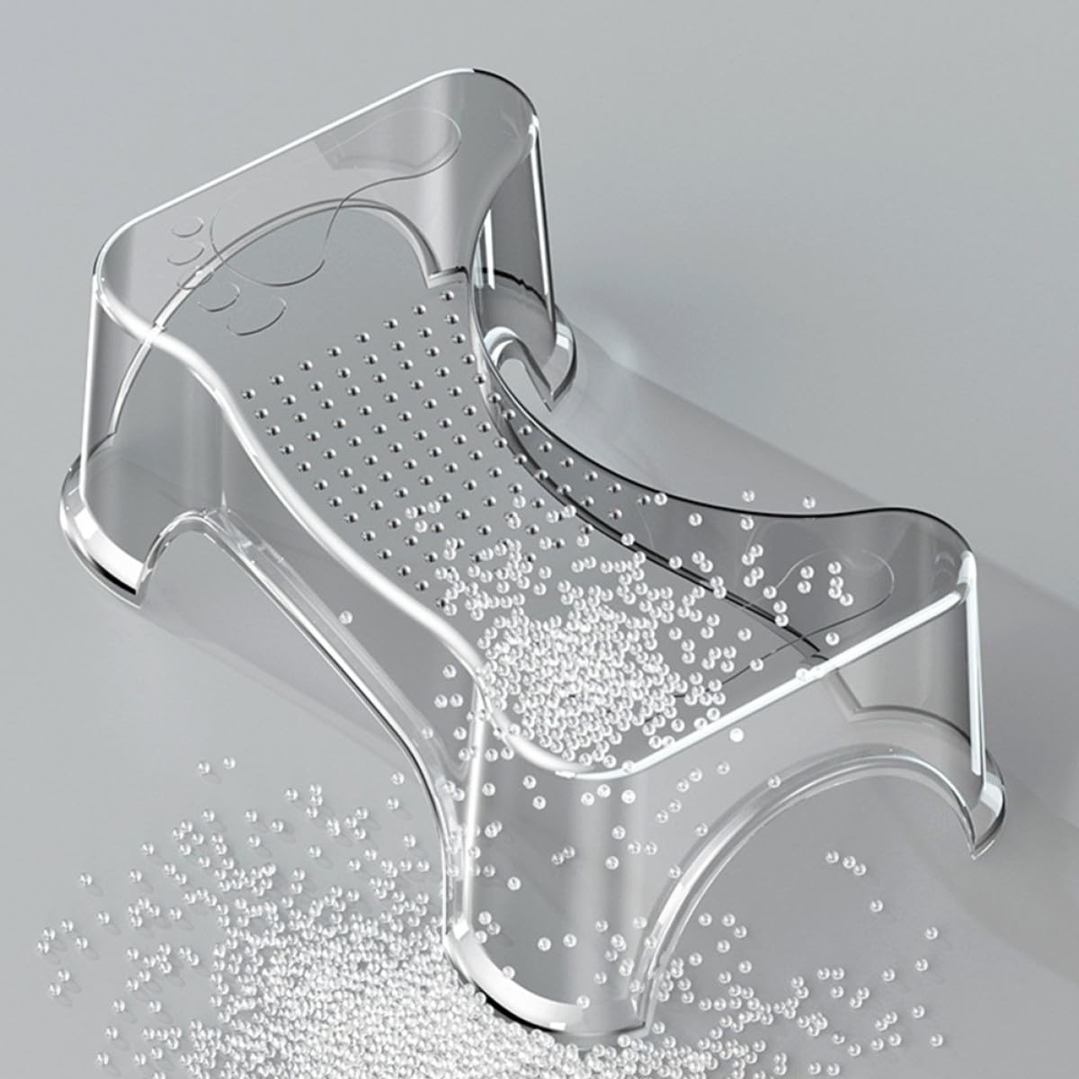 Sgabello per Wc Pieghevole Antiscivolo in Pet per Adulti | Portatile, per Bagno e Asili, Supporto Fino a 50kg, Favorisce Autonomia