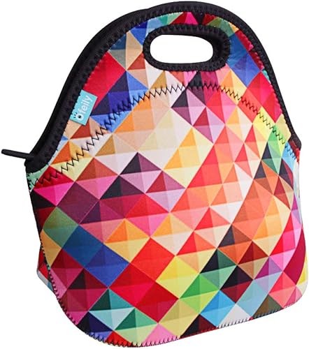 Bolsa de almuerzo impermeable Ofeily para viandas con material de neopreno fino, bolsa de mamá, diamante colorido