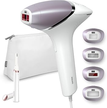 Authentic ProductPhilips Lumea 8000 IPL Beauty Device Unisex Noticeable After 3 Uses Post-First Treatment VI Line Face/Full Body Attachment Included BRI949/70 Pearl Pink Exclusive