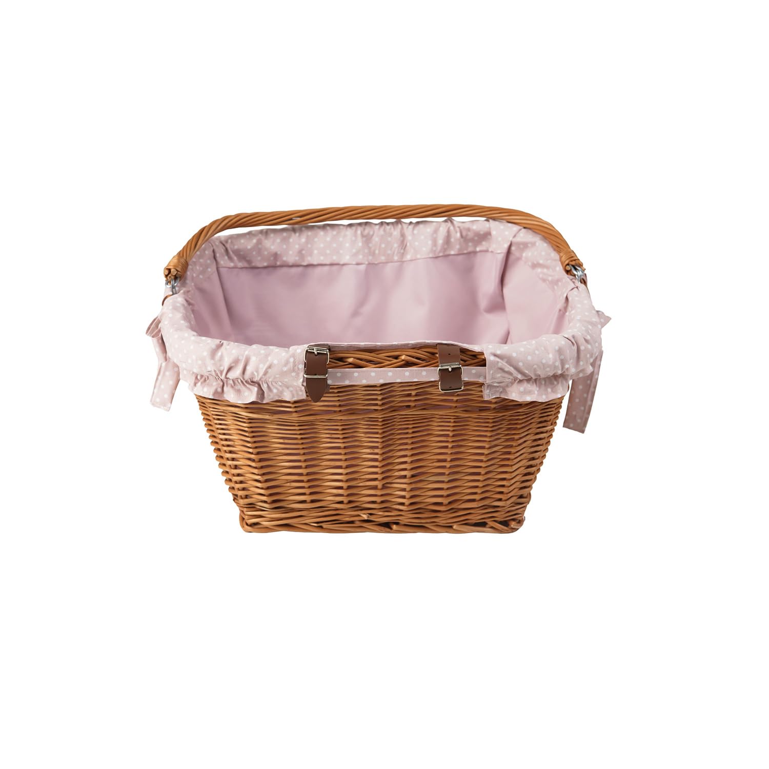 Panier de Bicyclette, vélo rétro en Osier avec poignée de Transport, Panier des Courses, Panier vélo