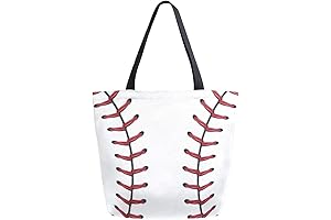 Naanle Sport Baseball Canvas Tote Bag: The Perfect Companion for Baseball Moms