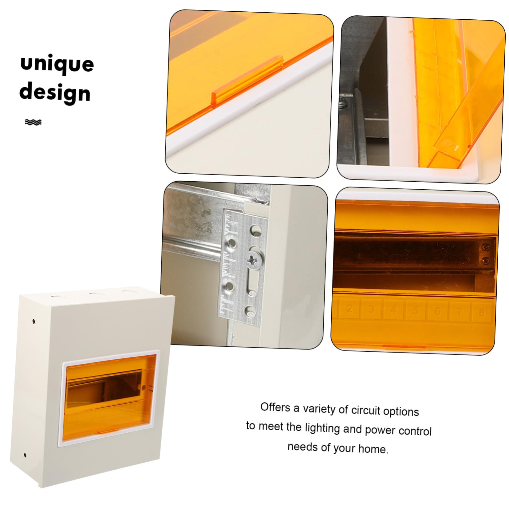 Uonlytech Caja De Registro Eléctrico Exterior Resistente Circuitos Hierro Tapa De Panel Eléctrico