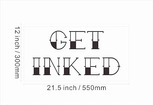 Miniatura 9 de 100020 Get Inked Tattoo Piercing Shop Display LED Light Neon Sign (12 x 8 pulgadas, morado)