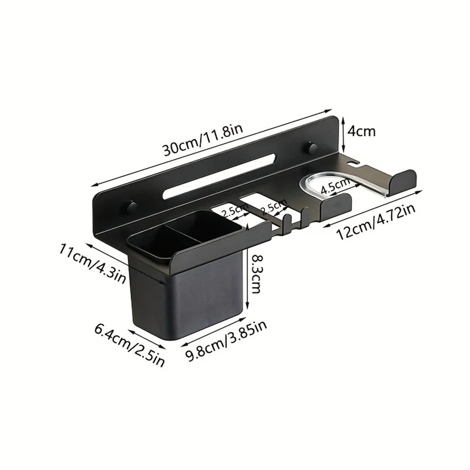 Soporte for secador de pelo de pared