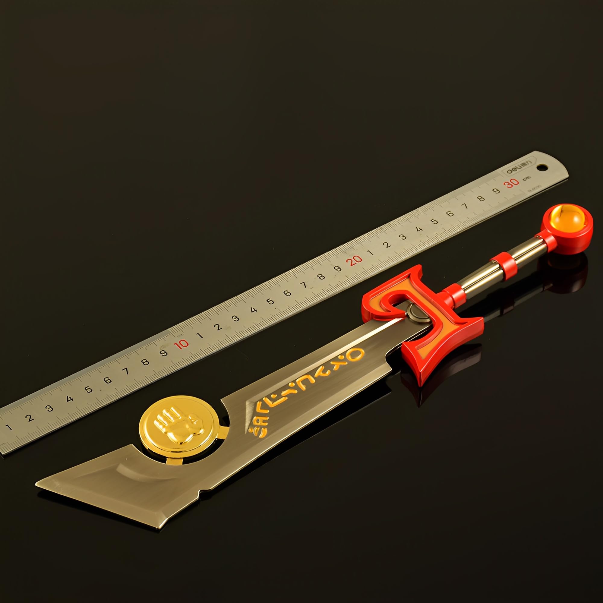 Modelo de exposición, Modelo Ashbringer, tamaño 30 cm/12 Pulgadas, Incluye Soporte de exhibición, Coleccionable Juego Totalmente metálico